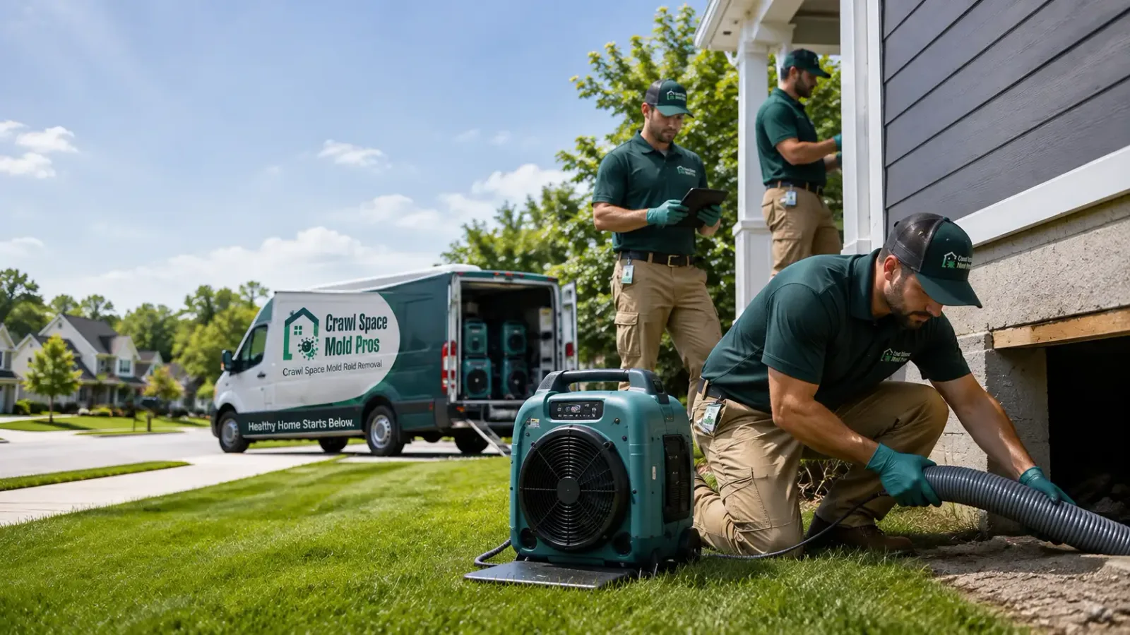 Crawl Space Mold Removal in Lakewood, WI